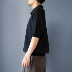 画像2: 【30%OFF】 ブークレニットポロ｜ブラック (2)