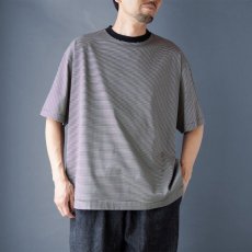 画像2: MINI BORDER WIDE Tee｜BLACK (2)