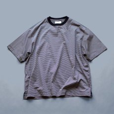 画像1: MINI BORDER WIDE Tee｜BLACK (1)