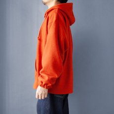画像4: WOOL BOUCLE FULLZIP PARKA｜DARK ORANGE (4)
