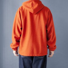 画像5: WOOL BOUCLE FULLZIP PARKA｜DARK ORANGE (5)