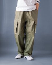 画像1: C/N GABARDINE CARGO PANTS｜Lt.GREEN (1)