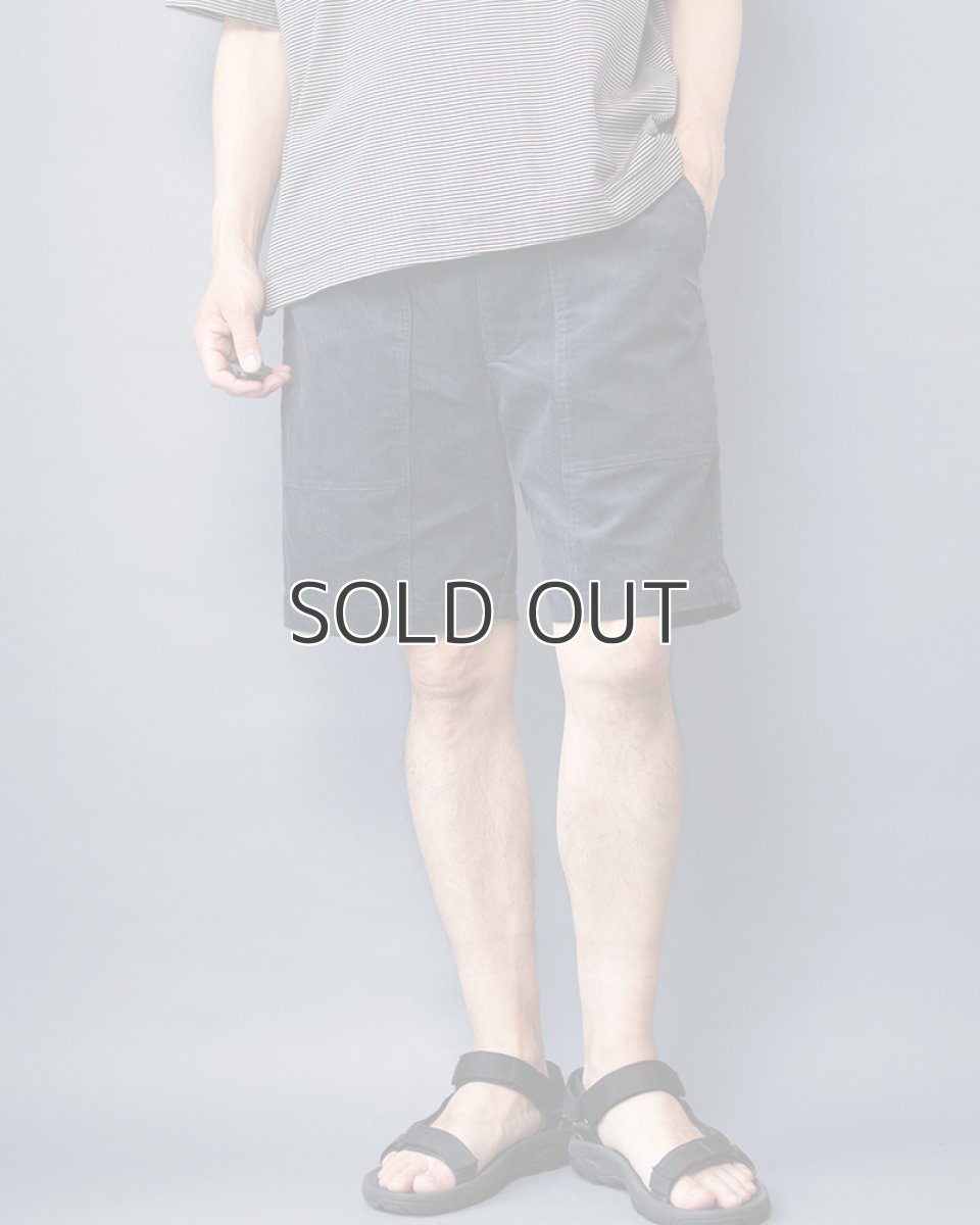画像1: CORDUROY SHORT PANTS｜NAVY (1)