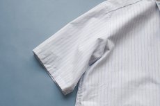 画像9: POPLIN STRIPE LOOSE FIT R/C SHIRTS｜MINT (9)