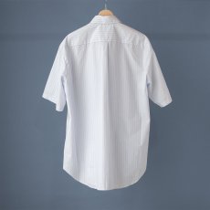 画像6: POPLIN STRIPE LOOSE FIT R/C SHIRTS｜MINT (6)