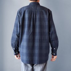 画像3: NEP TWILL CHECK LOOSE FIT R/C SHIRTS｜NAVY (3)