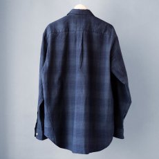 画像5: NEP TWILL CHECK LOOSE FIT R/C SHIRTS｜NAVY (5)