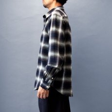 画像2: OMBRE CHECK LOOSE FIT R/C SHIRTS｜GREENxBLACK (2)