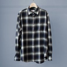 画像4: OMBRE CHECK LOOSE FIT R/C SHIRTS｜GREENxBLACK (4)