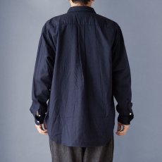 画像3: 【1/3~1/8限定20%OFF】SILK NEP OVERSIZE R/C SHIRTS｜ネイビー (3)