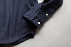 画像8: 【1/3~1/8限定20%OFF】SILK NEP OVERSIZE R/C SHIRTS｜ネイビー (8)