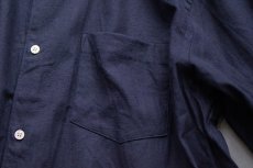 画像9: 【1/3~1/8限定20%OFF】SILK NEP OVERSIZE R/C SHIRTS｜ネイビー (9)