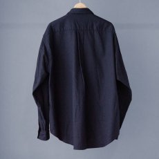 画像5: 【1/3~1/8限定20%OFF】SILK NEP OVERSIZE R/C SHIRTS｜ネイビー (5)