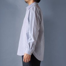 画像3: TYPEWRITER STRIPE LOOSE FIT R/C SHIRTS｜NAVY (3)