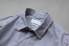 画像5: TYPEWRITER STRIPE LOOSE FIT R/C SHIRTS｜NAVY (5)