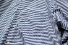 画像8: TYPEWRITER STRIPE LOOSE FIT R/C SHIRTS｜NAVY (8)