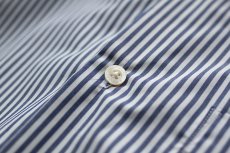 画像10: TYPEWRITER STRIPE LOOSE FIT R/C SHIRTS｜NAVY (10)