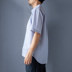 画像3: TYPEWRITER STRIPE LOOSE FIT R/C SHIRTS｜NAVY (3)