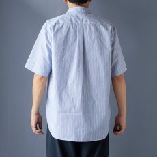画像4: TYPEWRITER STRIPE LOOSE FIT R/C SHIRTS｜NAVY (4)