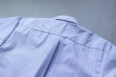 画像11: TYPEWRITER STRIPE LOOSE FIT R/C SHIRTS｜NAVY (11)