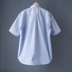 画像6: TYPEWRITER STRIPE LOOSE FIT R/C SHIRTS｜NAVY (6)