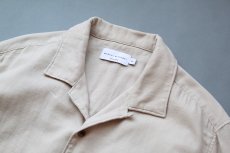 画像7: ORGANIC W-GUAZE OPEN COLLAR S/S SHIRTS｜BEIGE (7)
