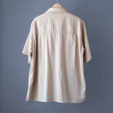 画像6: ORGANIC W-GUAZE OPEN COLLAR S/S SHIRTS｜BEIGE (6)