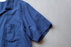 画像7: ORGANIC W-GUAZE OPEN COLLAR S/S SHIRTS｜BLUE (7)