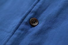 画像9: ORGANIC W-GUAZE OPEN COLLAR S/S SHIRTS｜BLUE (9)