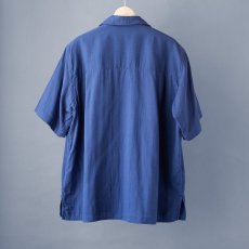 画像12: ORGANIC W-GUAZE OPEN COLLAR S/S SHIRTS｜BLUE (12)