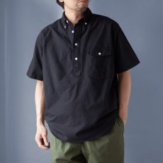 画像2: OXFORD PULL OVER S/S B.D. SHIRTS｜BLACK (2)
