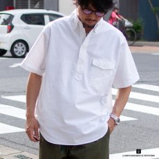 画像1: OXFORD PULL OVER S/S B.D. SHIRTS｜WHITE (1)