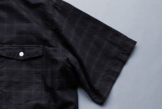画像9: OX CHECK PULL OVER S/S B.D. SHIRTS｜NAVYxGREEN (9)