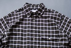 画像7: OX CHECK PULL OVER S/S B.D. SHIRTS｜NAVYxWHITE (7)