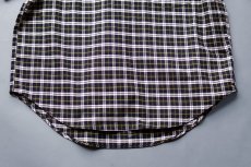 画像8: OX CHECK PULL OVER S/S B.D. SHIRTS｜NAVYxWHITE (8)