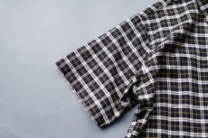 画像9: OX CHECK PULL OVER S/S B.D. SHIRTS｜NAVYxWHITE (9)