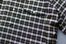 画像11: OX CHECK PULL OVER S/S B.D. SHIRTS｜NAVYxWHITE (11)