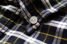 画像12: OX CHECK PULL OVER S/S B.D. SHIRTS｜NAVYxWHITE (12)