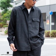 画像1: WOOL R/C SHIRTS|CCHARCOAL (1)