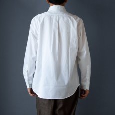 画像4: 100/2ブロードボタンダウンシャツ(Bulging Fit)｜ホワイト (4)