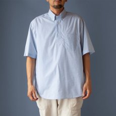 画像2: HIGH COUNT BROAD PULLOVER S/S B.D SHIRTS｜SAX (2)