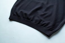 画像7: MOON CASTLE アイスコットンクルーネック半袖｜ブラック (7)