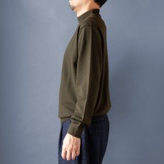 画像4: 12G LIGHT WEIGHT MERINO MOCK NECK｜DARK OLIVE (4)