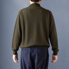 画像5: 12G LIGHT WEIGHT MERINO MOCK NECK｜DARK OLIVE (5)