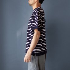 画像3: LIGHT WAVE COTTON KNIT P/O｜NAVY (3)