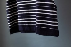 画像9: Yonetomi NEW BASIC LIGHT WAVE COTTON KNIT P/O｜NAVY (9)