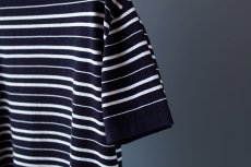 画像10: Yonetomi NEW BASIC LIGHT WAVE COTTON KNIT P/O｜NAVY (10)