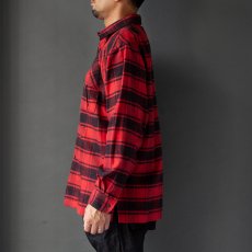 画像3: 【30%OFF】bettaku relax mackinaw shirts jacket - CHECK NEL RED (3)