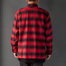 画像4: 【30%OFF】bettaku relax mackinaw shirts jacket - CHECK NEL RED (4)