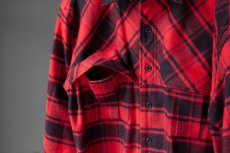 画像9: 【30%OFF】bettaku relax mackinaw shirts jacket - CHECK NEL RED (9)